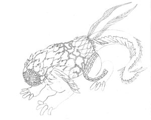 armored pangolin creature