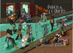 paper and feathers print cover front and back